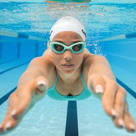 Arena Air-Speed Swimming Goggles-Clear, Turquoise