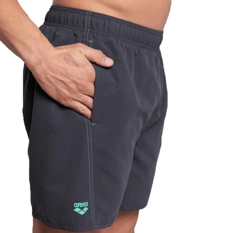 Arena Fundamentals Logo Boxers-Asphalt Water