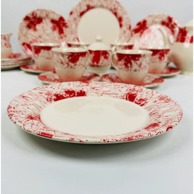 Splatters Pink Dinner Set 85pcs