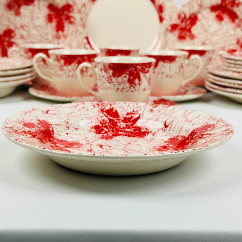 Splatters Pink Dinner Set 85pcs