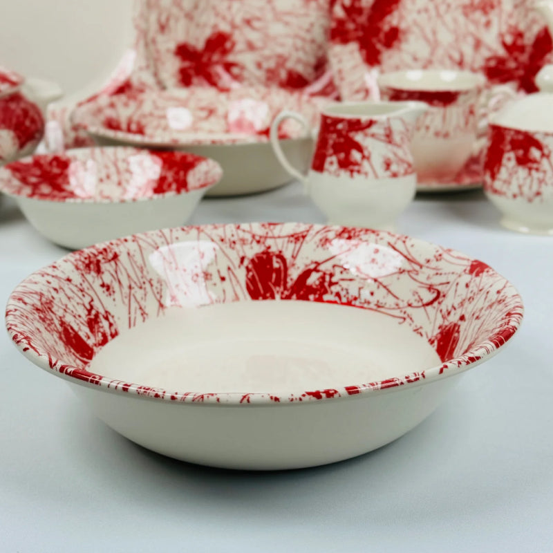 Splatters Pink Dinner Set 85pcs