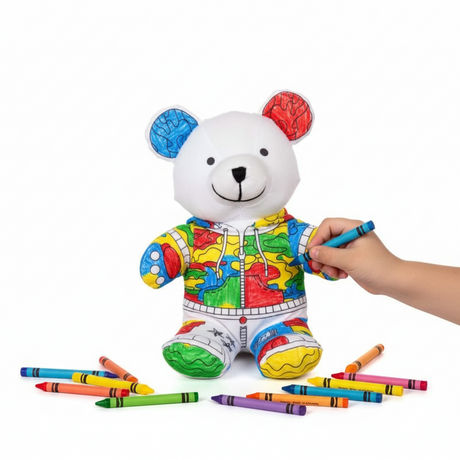 Soft plush Bear For Coloring