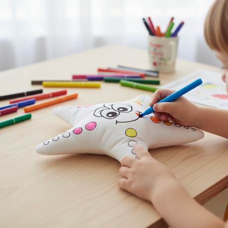 Soft plush Marine Star For Coloring