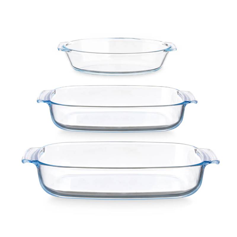 Borosilicate Serving Dish (Set of 3Pcs)