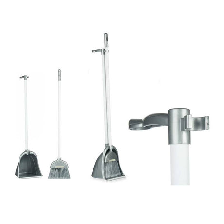 Hand Dustpan and Brush Silver Large