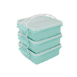 Food Storage Box 1Ltr Pink Set of 3pcs