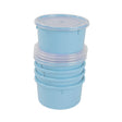 Plastic Storage Container With Lid 0.3L (Set of 5)