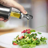 Glass Oil Bottle With Dispenser Stopper 180ml