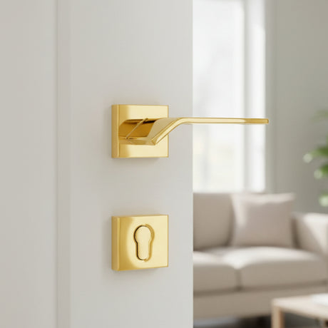 Frana Handle On Square Rose 24KT Gold