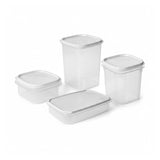 Food Container Top Flex White Combo (Set of 4)