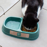 Double Bowl Plastic Pet Feeder 1.4L