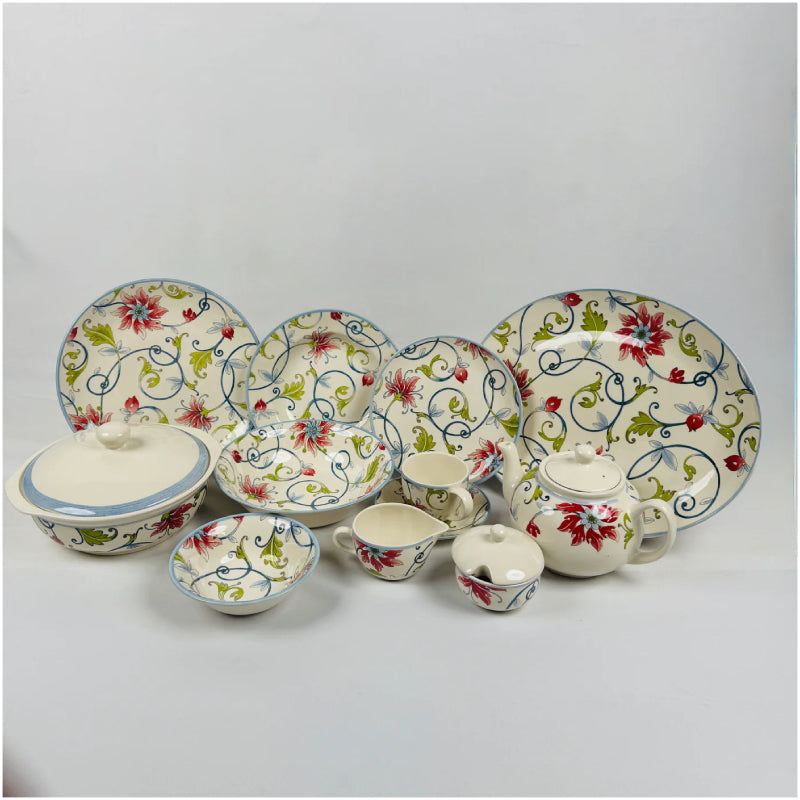 Botanical Spiral Dinner Set 85pcs