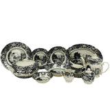 Rome Grey Dinner Set 85pcs