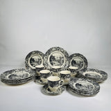 Rome Grey Dinner Set 85pcs