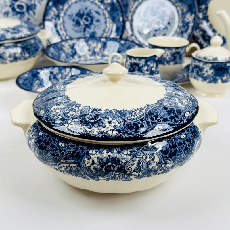 Divine Dark Blue Dinner Set 85pcs