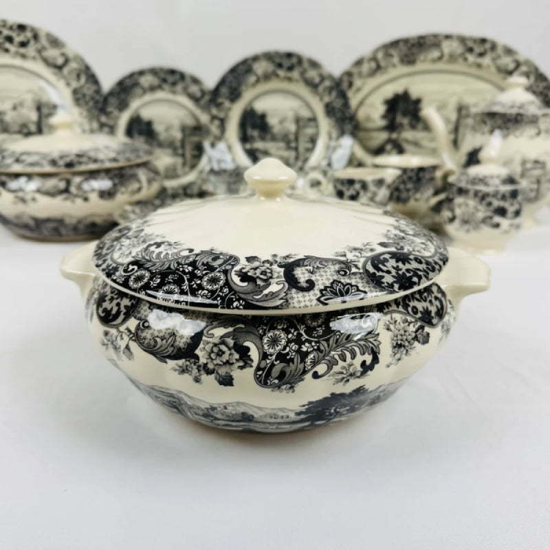 Rome Grey Dinner Set 85pcs