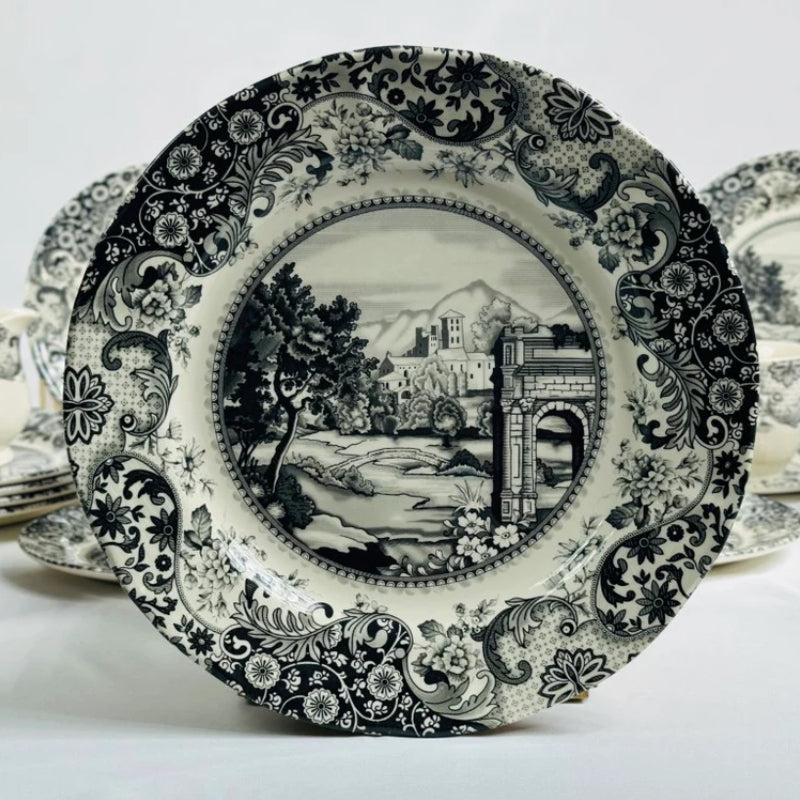 Rome Grey Dinner Set 85pcs