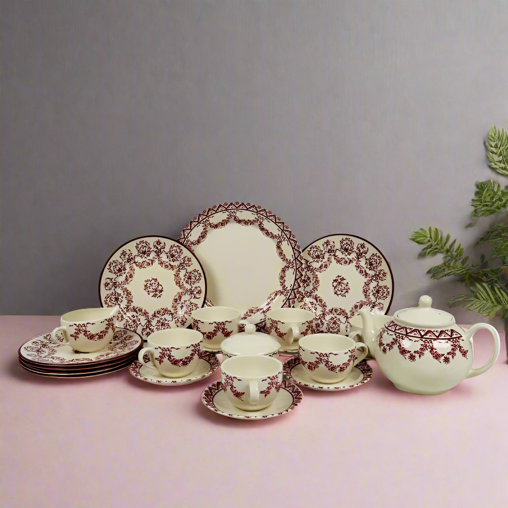 Lagny Pink Dinner Set 85pcs