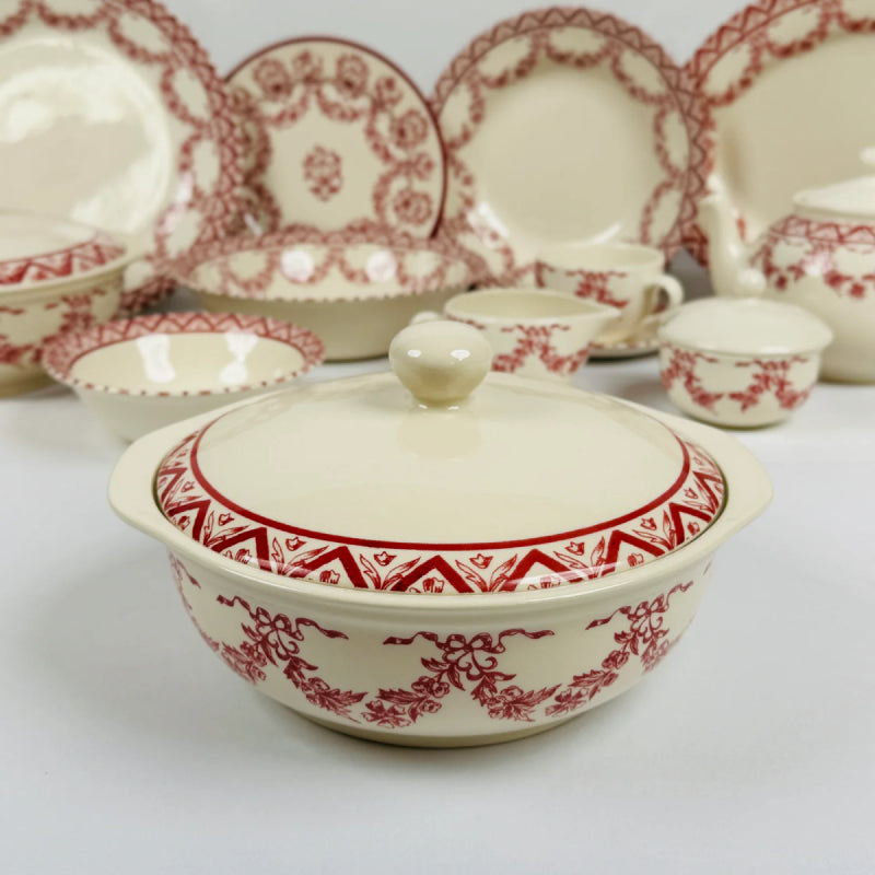 Lagny Pink Dinner Set 85pcs