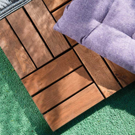 Acacia Wood Tile 11.8 x 11.8 x 1.1 inches