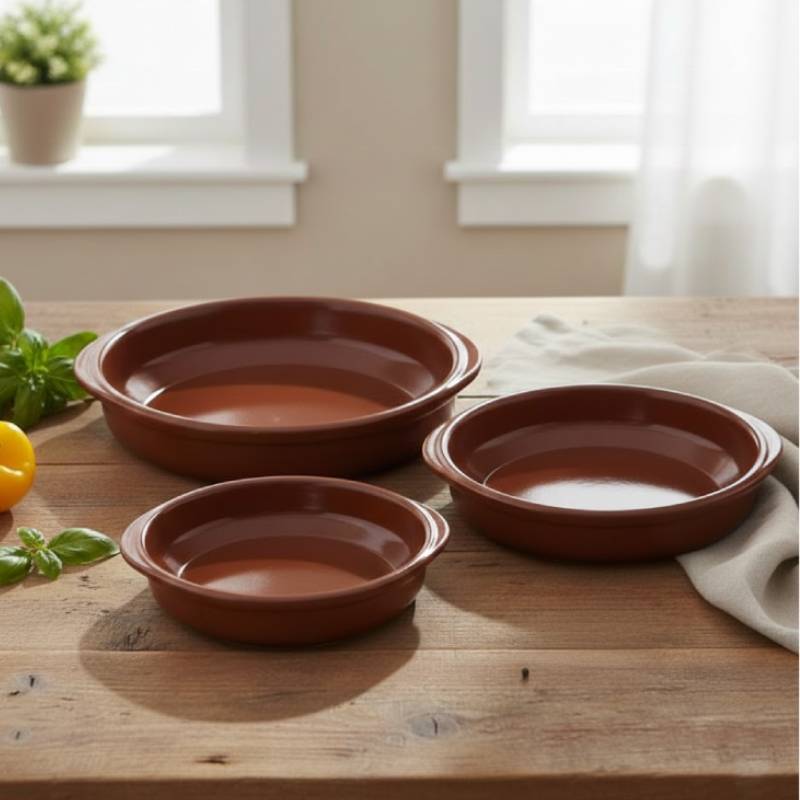 Refractory Clay Casserole (Set of 3)