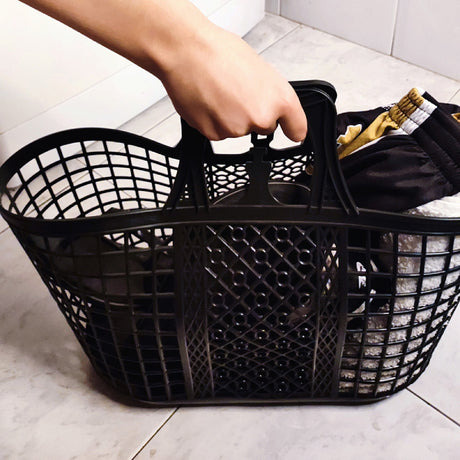 Multi Purpose Plastic Storage Basket Black