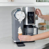 Ninja CREAMi Scoop & Swirl Ice Cream & Soft Serve Maker Platinum Silver