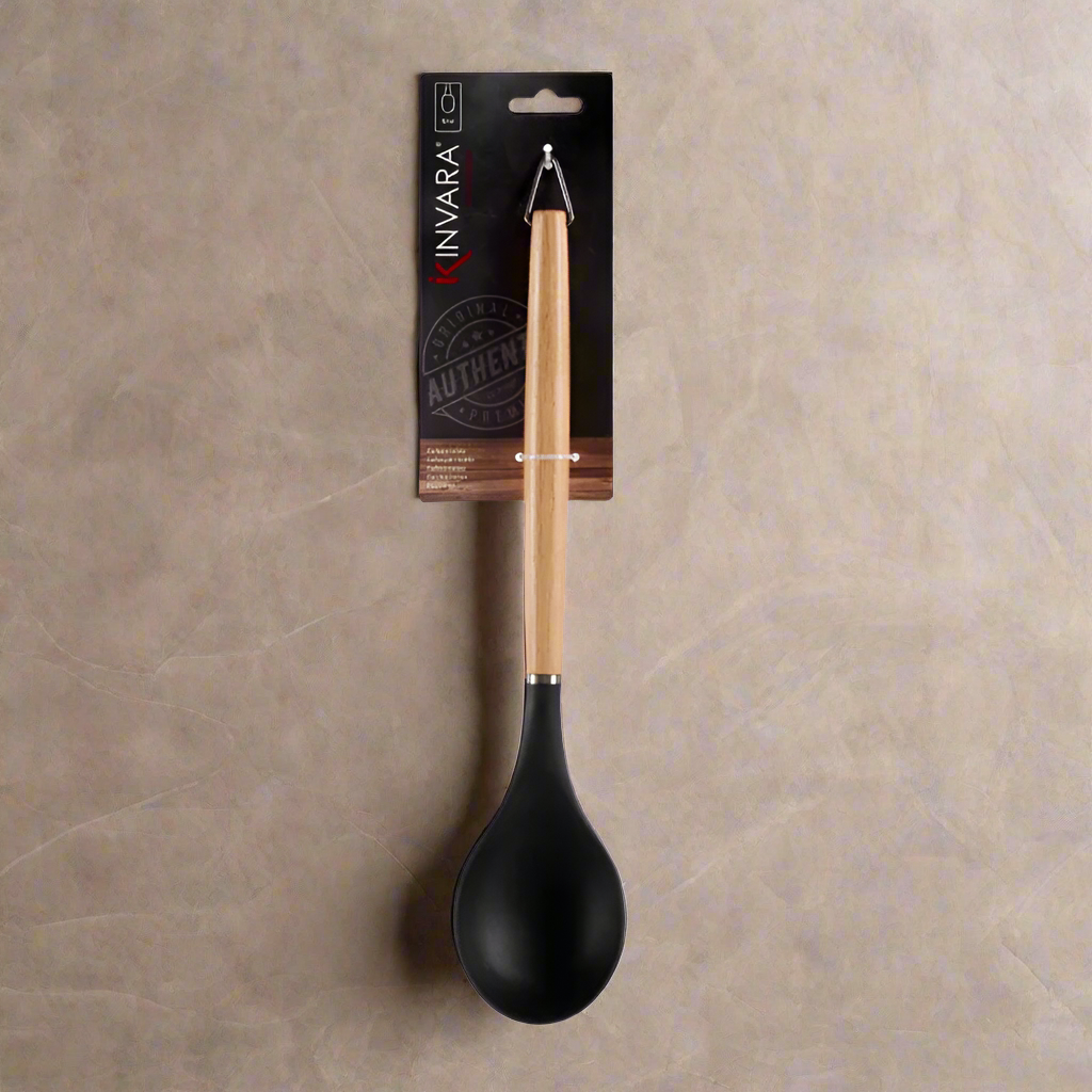 Nylon Beech Wood Handle Ladle 32.3cm