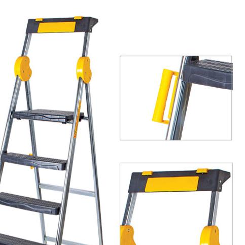 Ovid Plus Profile ladder 9+1 steps With Plastic Steps (Galvanized coating)
