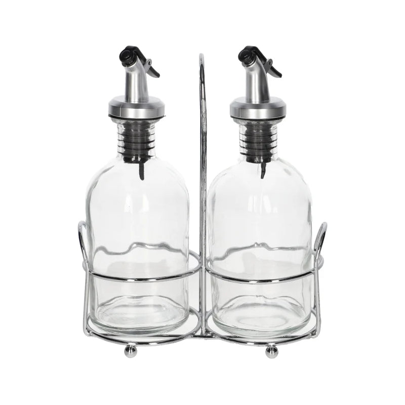 Oil & Vinegar Dispenser Glass Bottle Set 2Pcs