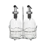 Oil & Vinegar Dispenser Glass Bottle Set 2Pcs