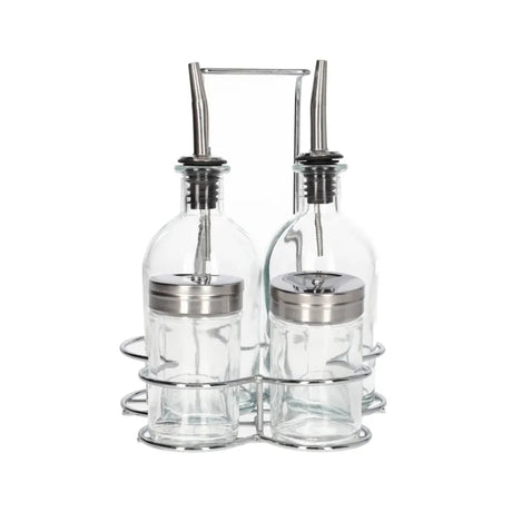 Oil & Vinegar/ Salt & Pepper Dispenser Stand 5pcs
