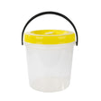 Oliver Plastic Bucket 12L White & Yellow