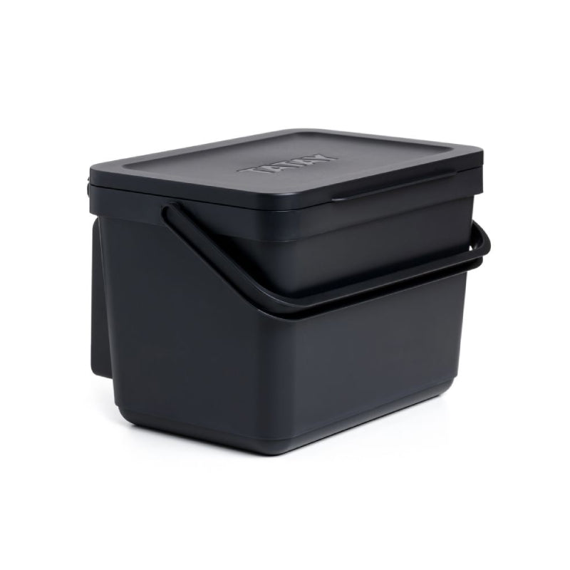 Organic Bin 6L Smart With Bracket Black