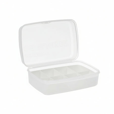 Organizer 8 Compartments Lid White