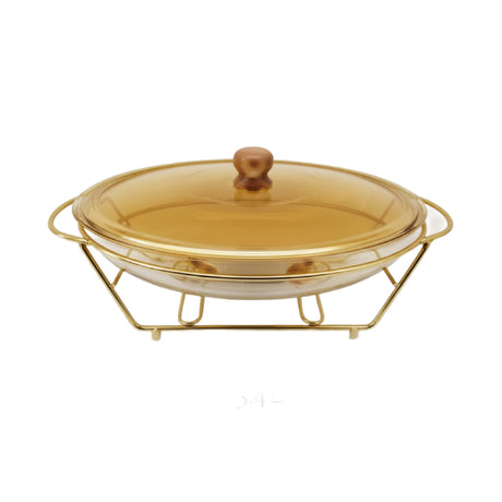 Oval Burner Dish 3L Gold