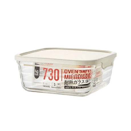 Glass Easy Seal Rectangular 730ml White