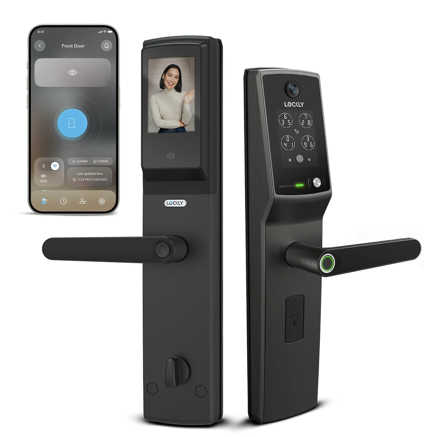 Lockly USA Smart Door Lock Vision Lux Mortise Edition