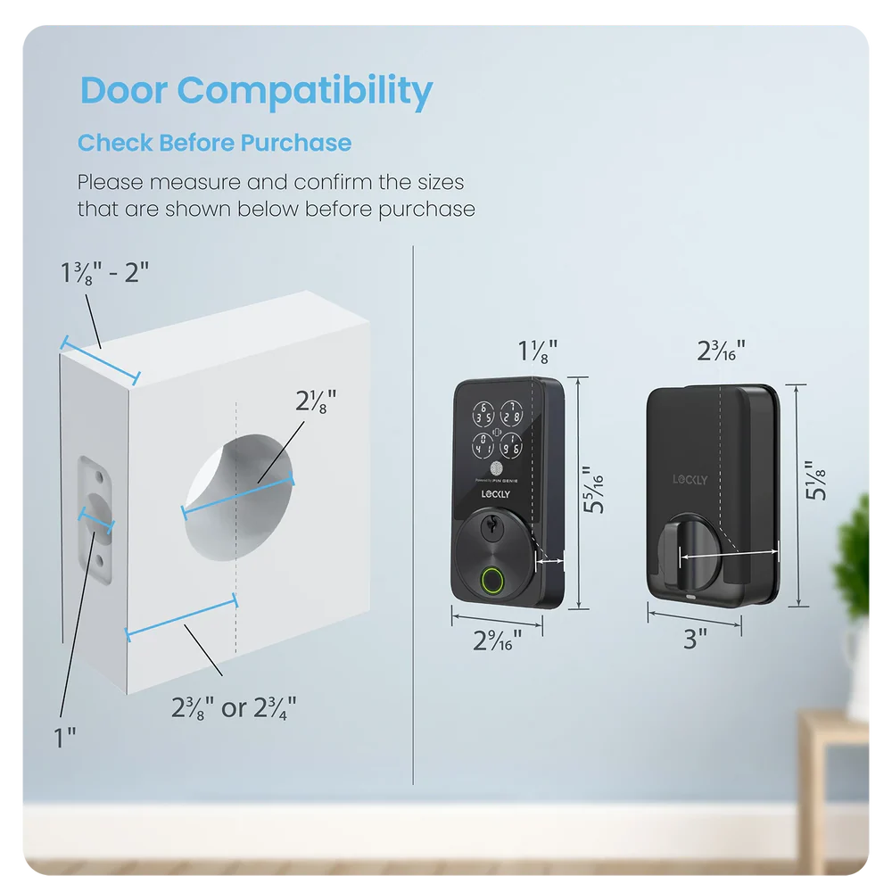 Lockly Secure Pro Zeno Series Fingerprint Deadbolt