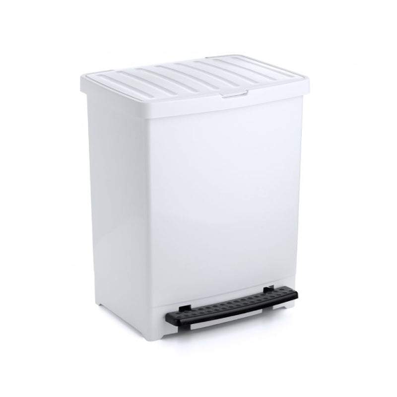 Pedal Dust Bin 25L White