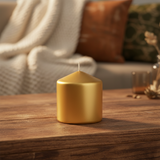 Pillar Candle Gold 8cm