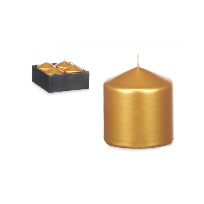 Pillar Candle Gold 8cm
