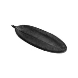 Pineapple leaf Serving Tray Large Black