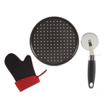 Pizza Plate Glove and Pizza Cutter Set