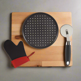 Pizza Plate Glove and Pizza Cutter Set