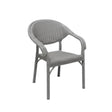 Bambu Rattan Armchair Grey