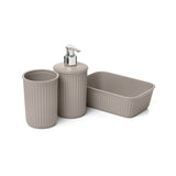Plastic Brown Bathroom (Set of 3)