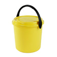 Plastic Bucket With Lid 9L Yellow