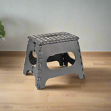 Plastic Folding Stool Grey