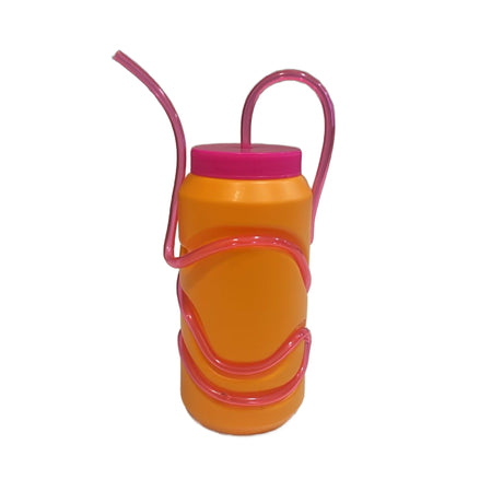 Plastic Kid Water Bottle With Straw 250ml